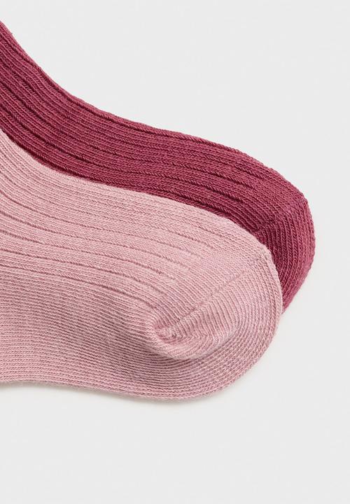 MANGO - Socks ribshorb - pink