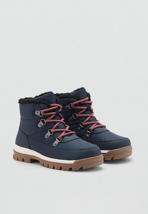 MANGO - Neo lace up boots-blue