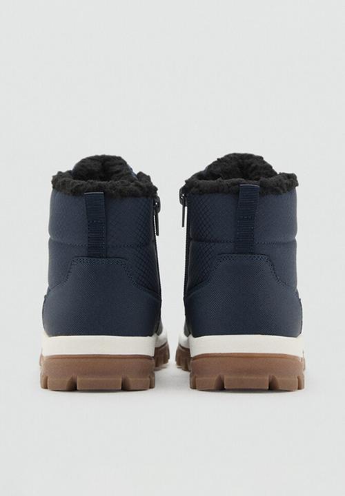 MANGO - Neo lace up boots-blue