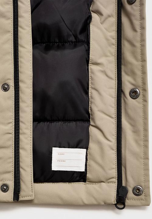 MANGO - Puffer coat miguel - dark green