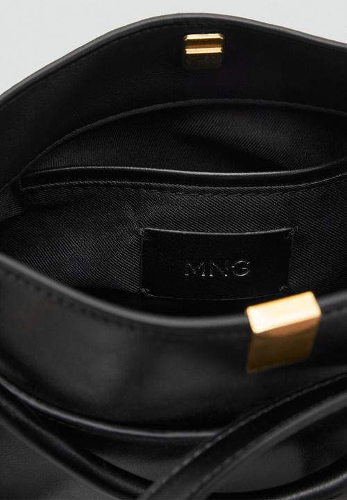 MANGO - Dani bucket bag-black
