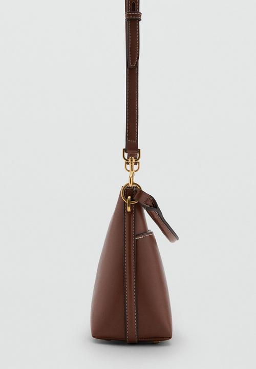 MANGO - Dani bucket bag-brown