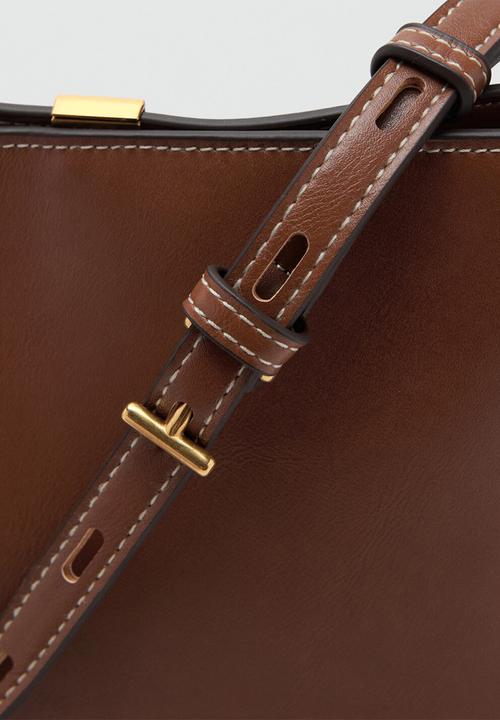 MANGO - Dani bucket bag-brown