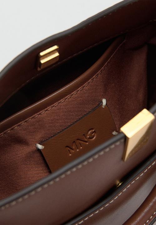 MANGO - Dani bucket bag-brown