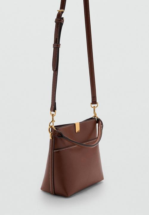 MANGO - Dani bucket bag-brown