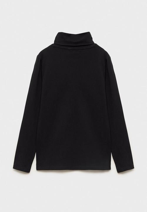MANGO - T-shirt turbo - black