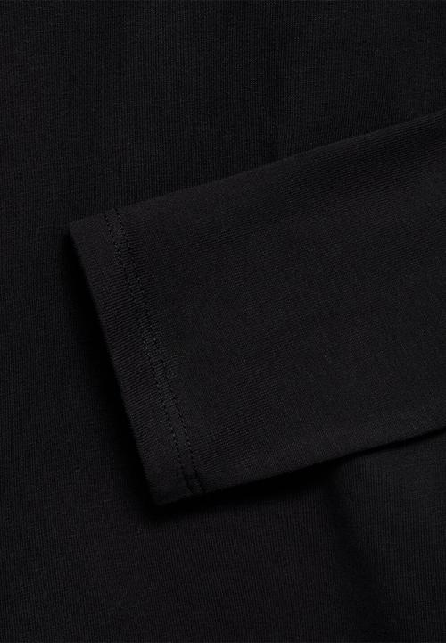 MANGO - T-shirt turbo - black