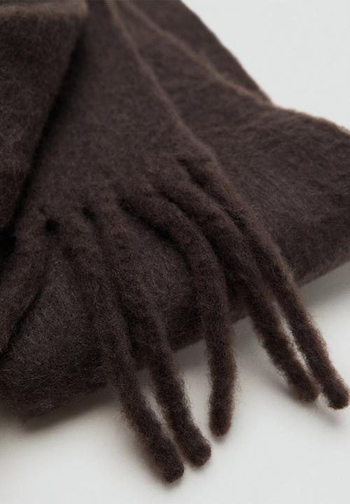 MANGO - Oberon scarf-dark brown