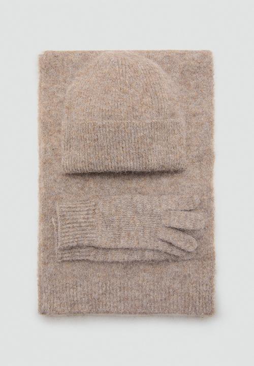 MANGO - Mohi beanie-medium brown