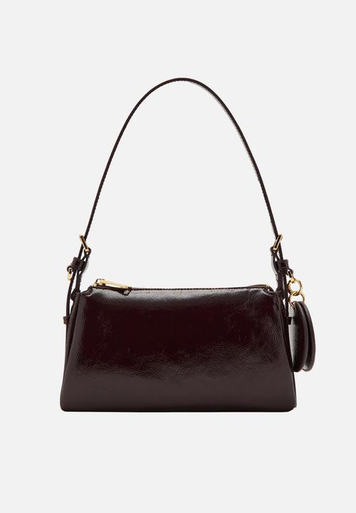MANGO - Grego shoulder bag-dark red