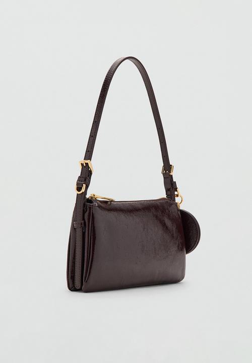MANGO - Grego shoulder bag-dark red