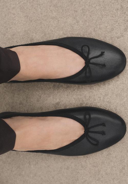 MANGO - Flater1 leather pump - black