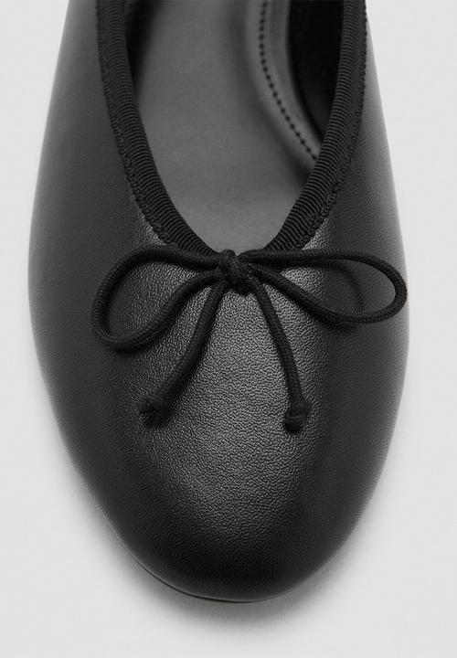 MANGO - Flater1 leather pump - black