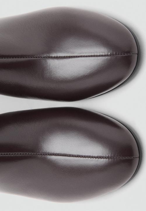 MANGO - Claro leather boot - dark brown