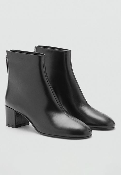 MANGO - Claro leather boot - black