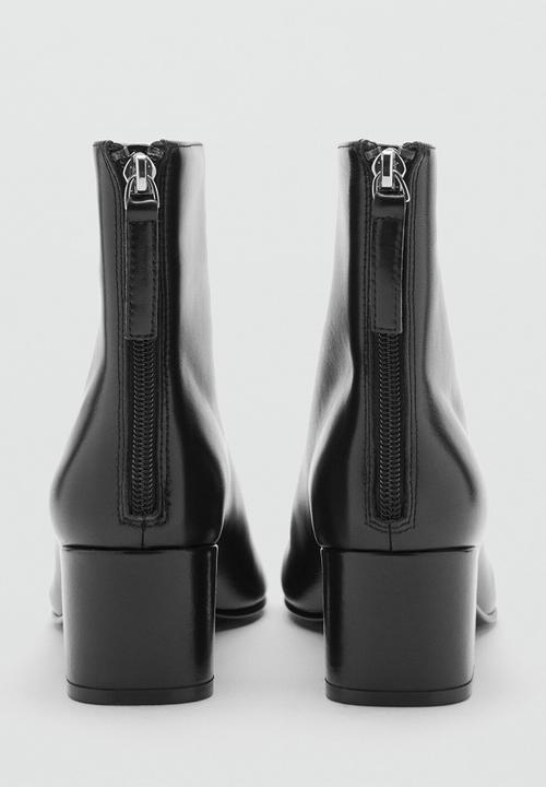 MANGO - Claro leather boot - black