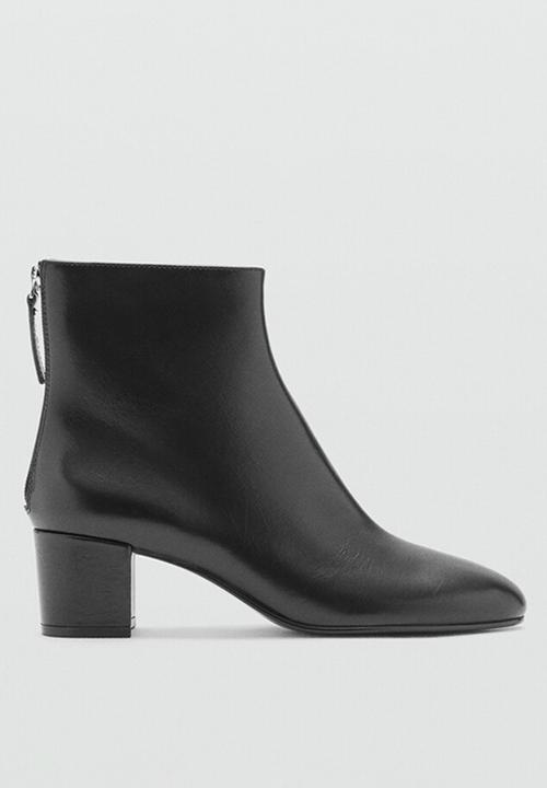 MANGO - Claro leather boot - black