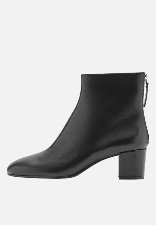MANGO - Claro leather boot - black