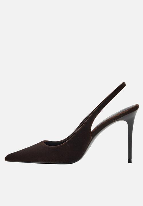 MANGO - Cookie heel - dark brown