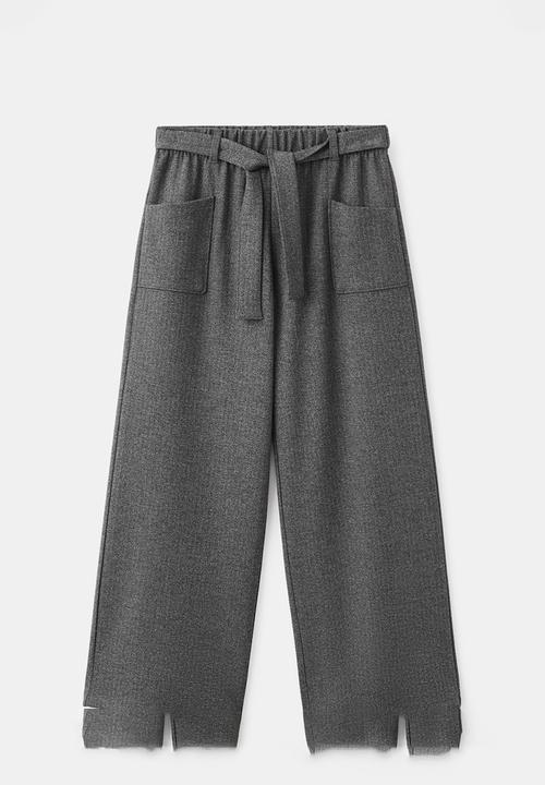 MANGO - Trousers MODERNA - Charcoal