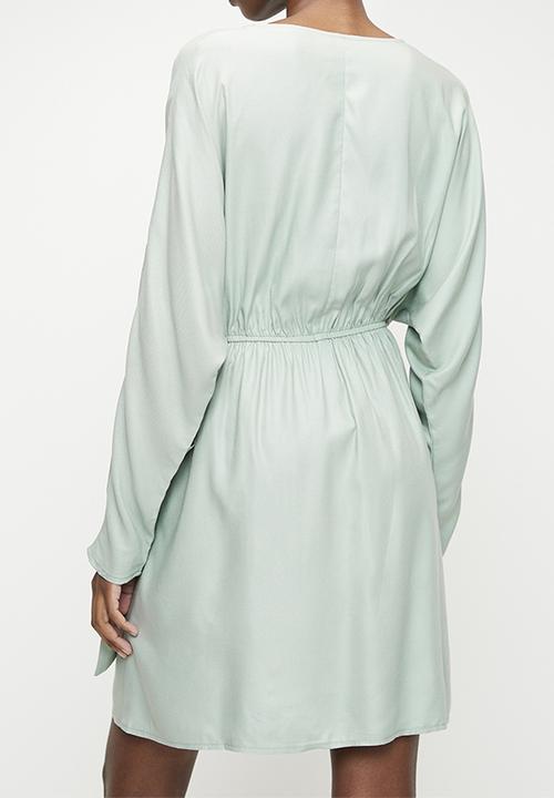 Superbalist - Dolman Sleeve Mini wrap dress - Vintage Sage