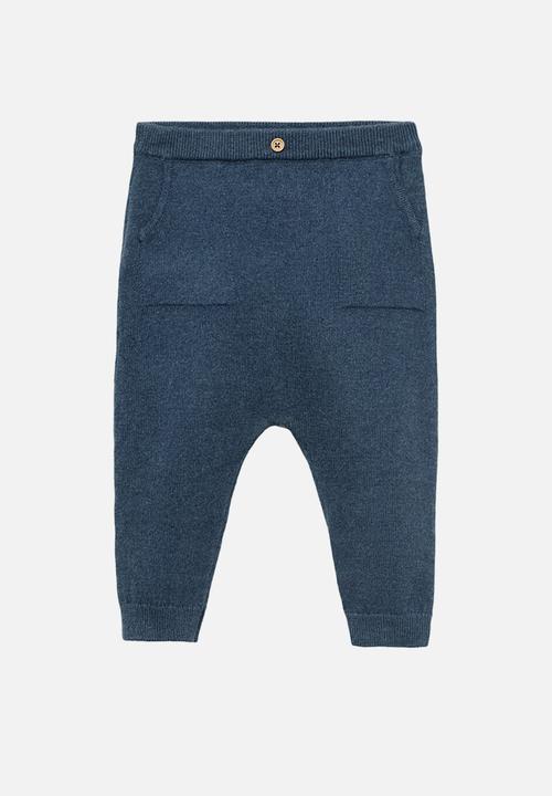 MANGO - Trousers glasgow - medium blue
