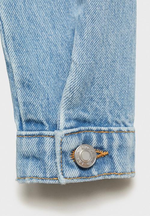 MANGO - Jumpsuit worker - open blue