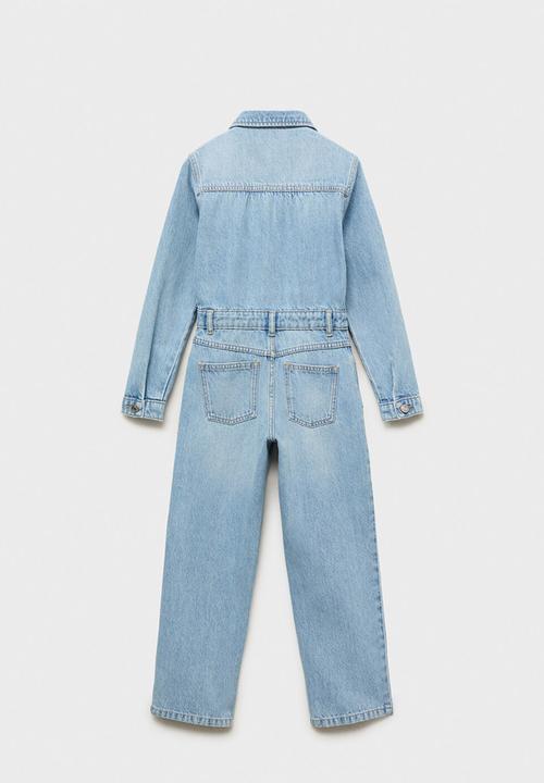 MANGO - Jumpsuit worker - open blue