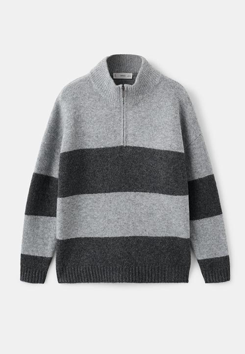 MANGO - Sweater JAI - Medium Gray