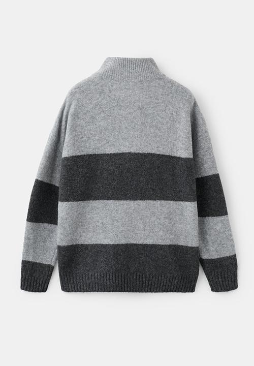 MANGO - Sweater JAI - Medium Gray