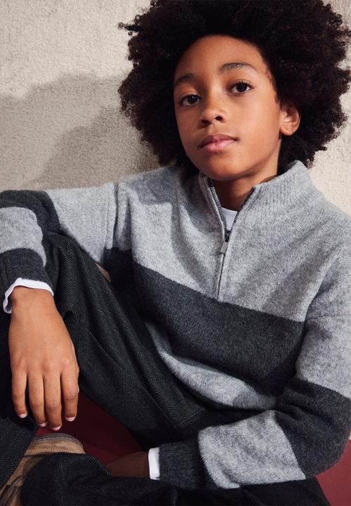 MANGO - Sweater JAI - Medium Gray