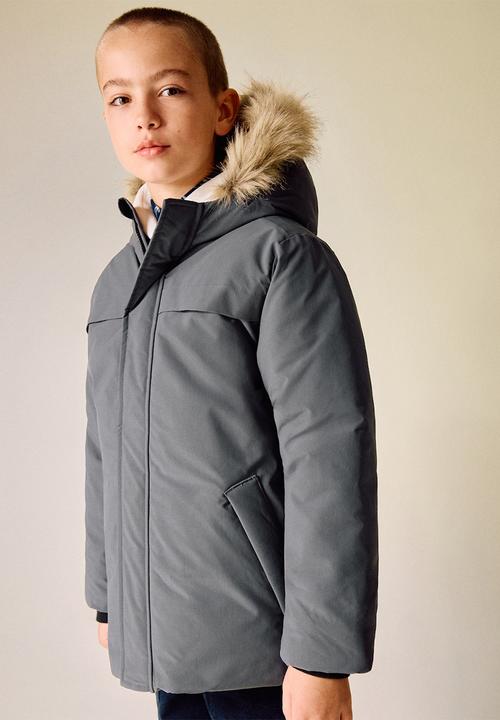MANGO - Puffer coat MARCOS - Gray