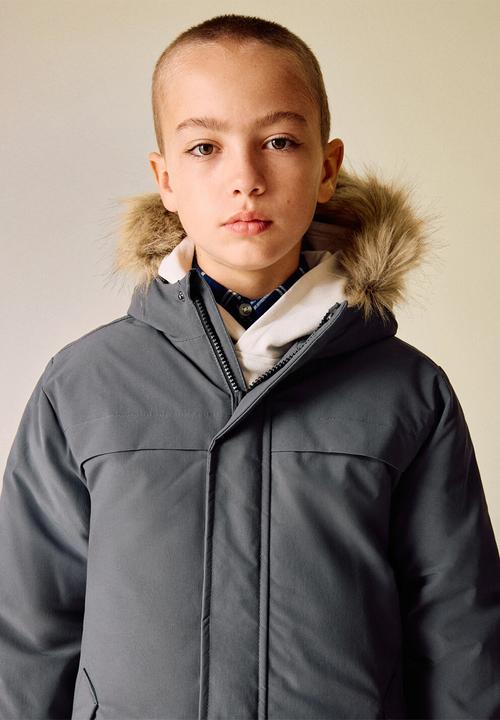 MANGO - Puffer coat MARCOS - Gray