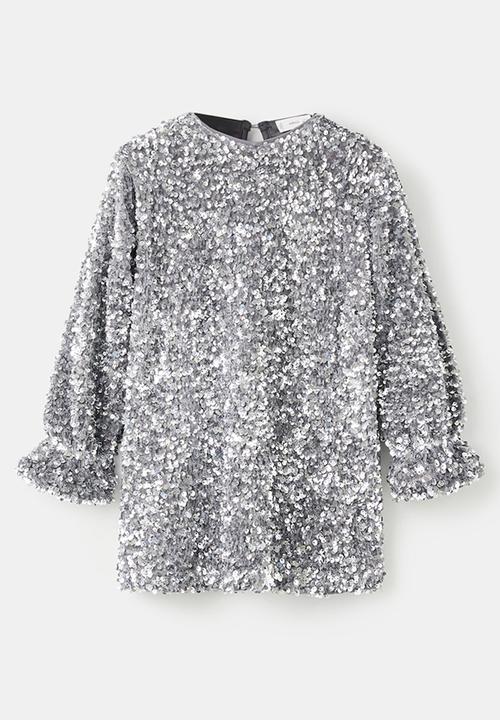 MANGO - Dress SILVERB - Silver