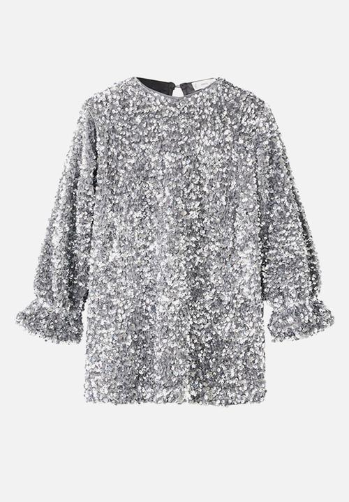 MANGO - Dress SILVERB - Silver