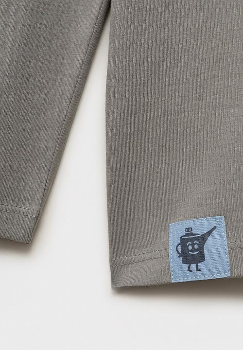 MANGO - T-shirt greased - grey