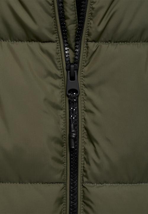 MANGO - Puffer coat amerlong - beige & khaki