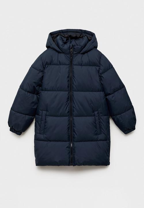 MANGO - Puffer coat amerlong - navy