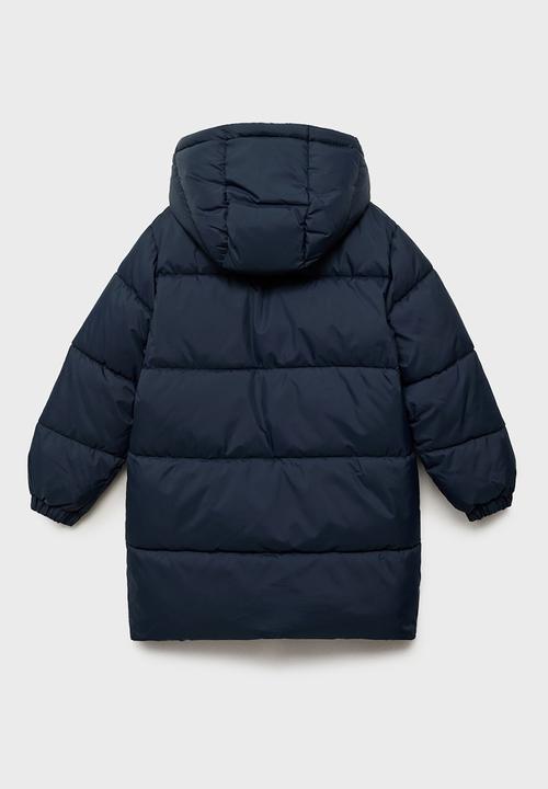 MANGO - Puffer coat amerlong - navy