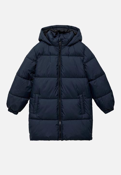 MANGO - Puffer coat amerlong - navy
