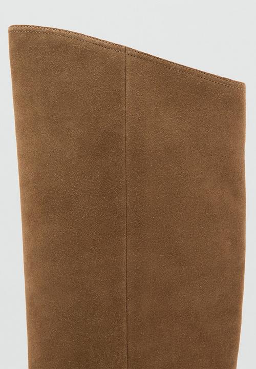 MANGO - Soria suede boot - light/pastel brown