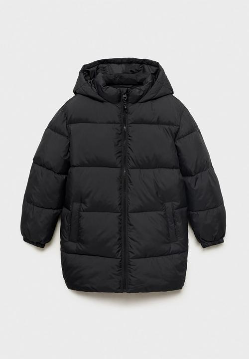MANGO - Puffer coat amerlong - black