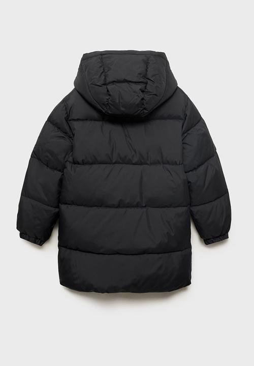 MANGO - Puffer coat amerlong - black