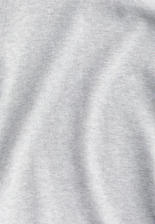 H&M - Oversized curved-hem jumper - light grey marl