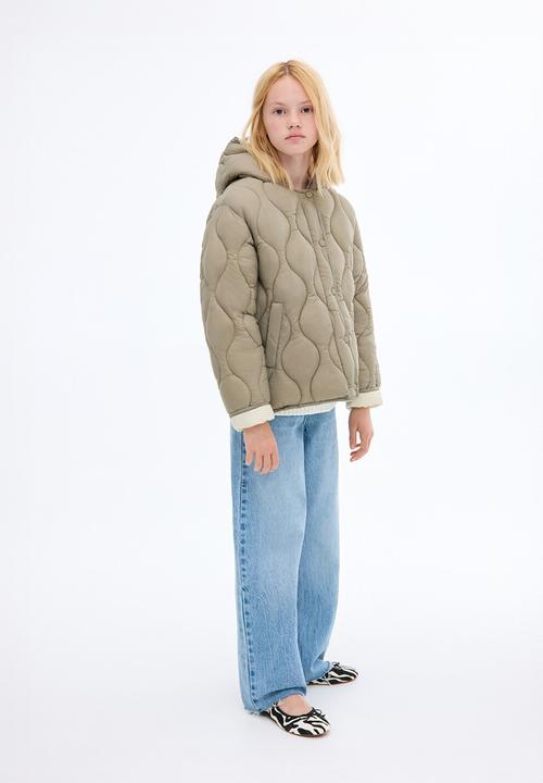MANGO - Puffer coat carlota - beige/khaki