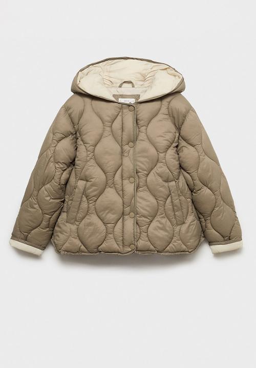 MANGO - Puffer coat carlota - beige/khaki