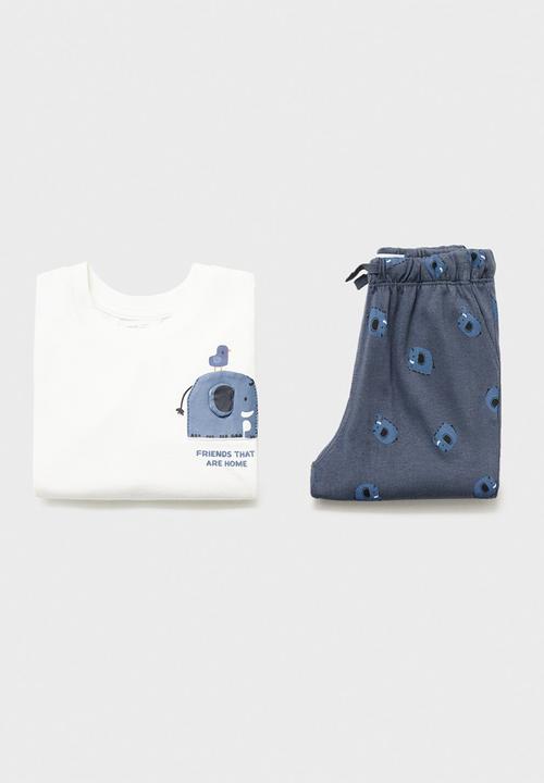 MANGO - Pyjama elephant - charcoal