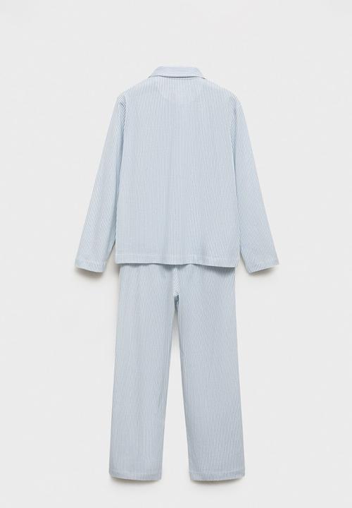 MANGO - Pyjama soft - light pastel blue