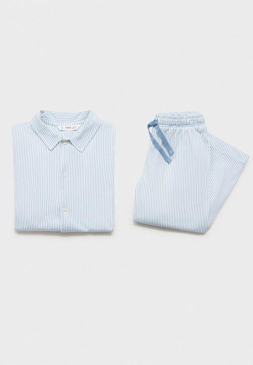 MANGO - Pyjama soft - light pastel blue