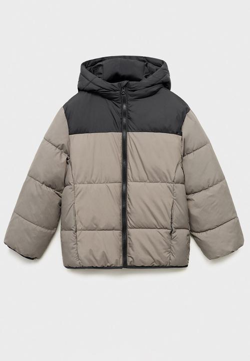 MANGO - Puffer coat amerbloc - medium gray